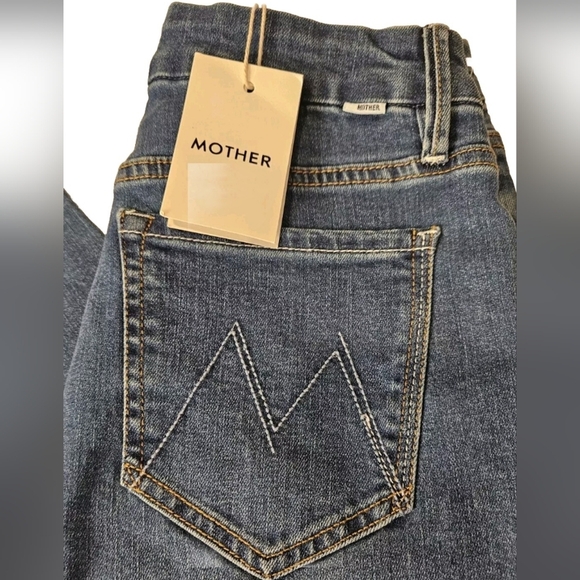 MOTHER Jeans The Looker Ankle Fray Girl Crush Women's Size 28 NWT - Picture 2 of 10